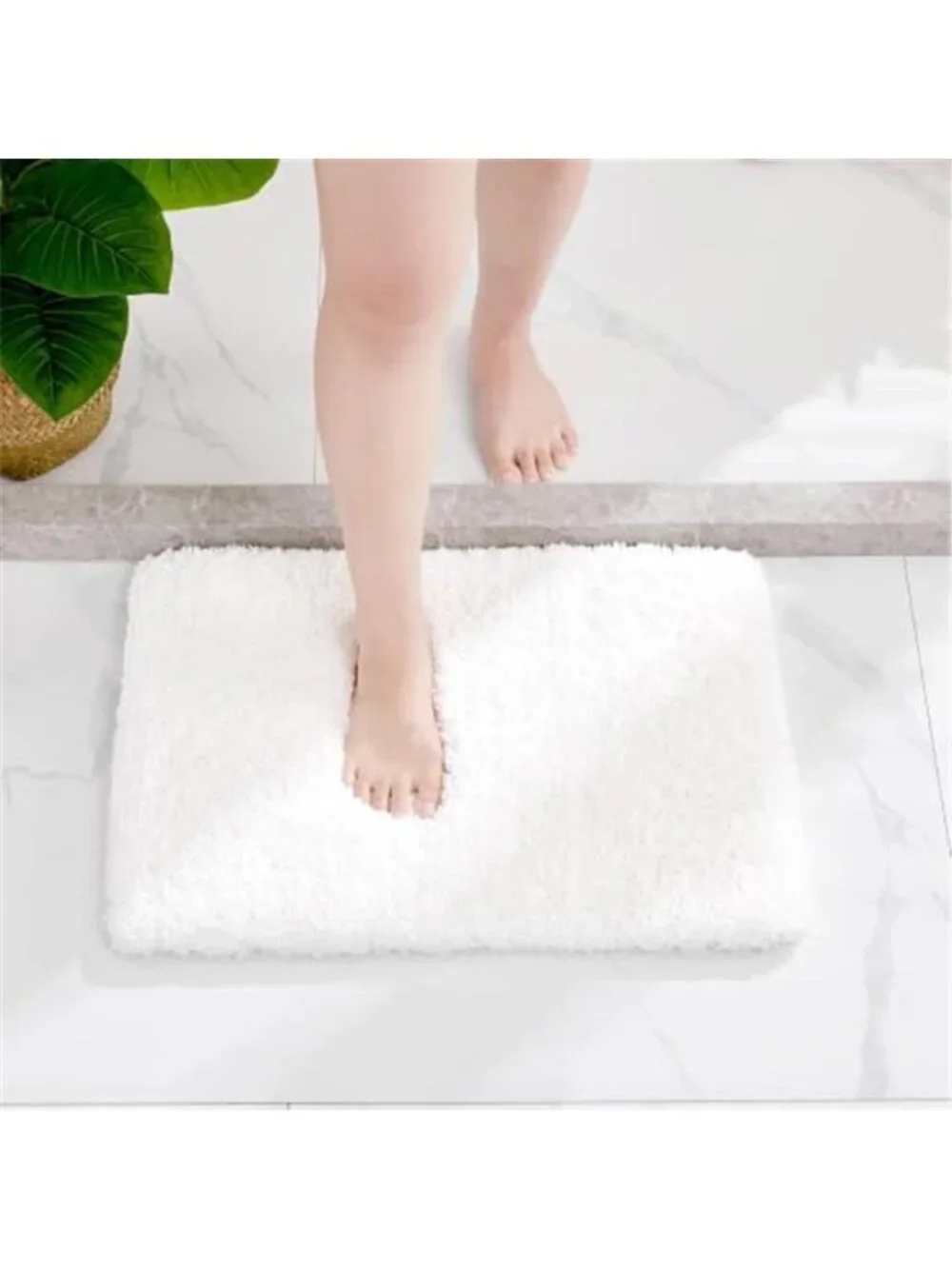 17 x 24 Bathroom Rug Extra Thick Plush Microfiber Bath Mat Absorbent Non Slip